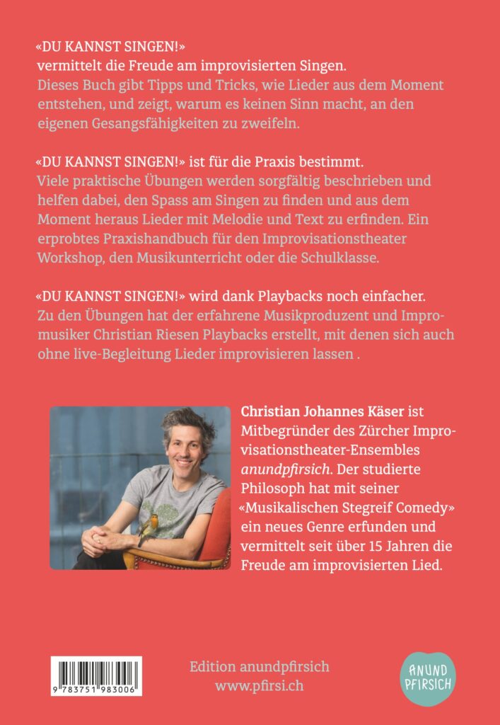 Du kannst singen! - Buchcover Rückseite